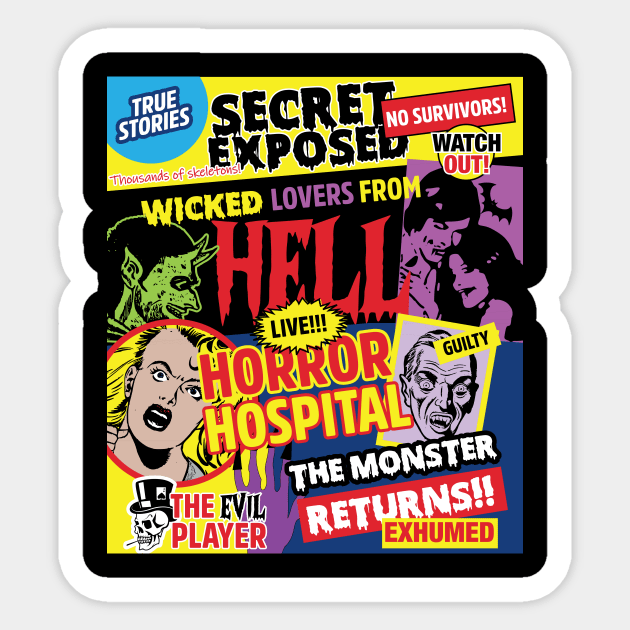 Halloween Poster Comics Style Sticker by jazzworldquest